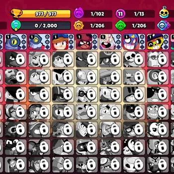Brawl Stars Accounts 977 Trophy|11K Coins 4K PP|13 Brawlers 1 Max Lvl [Shelly]|8 Skins|2 Epic [Titanium Maisie] 2 SR|CN