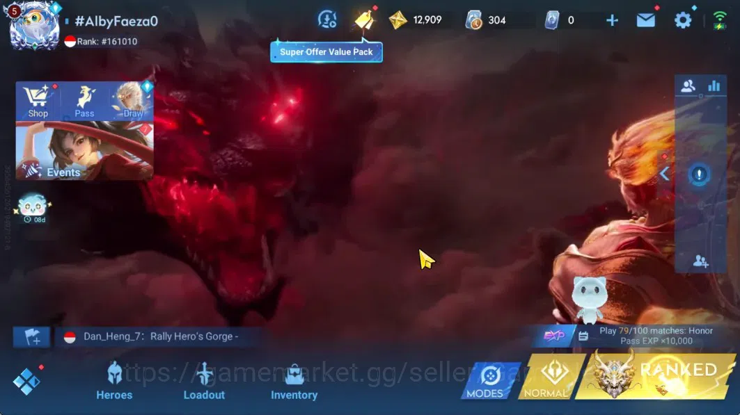 Honor of Kings Accounts Hero 80 Skin 53|Precious Ultraman, Legend Yao, Gra image 1