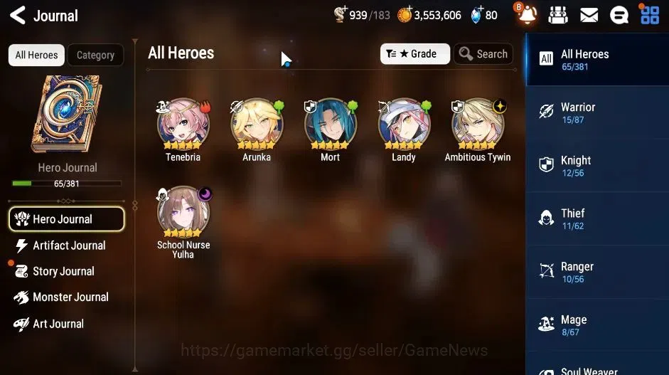 Epic Seven Accounts GLOBAL Unverif|NewEra|2 ML {SN Yulha,ATywin)+Arunk image 7