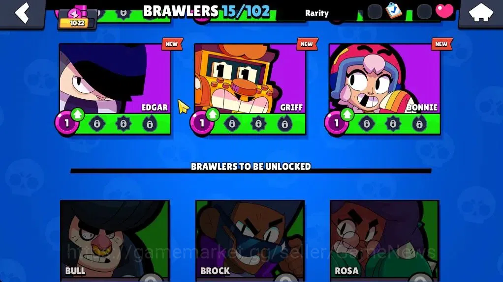 Brawl Stars Accounts 1022 Trophy|15 Brawler 1 Max Lvl (Shelly) |7 Spray image 10