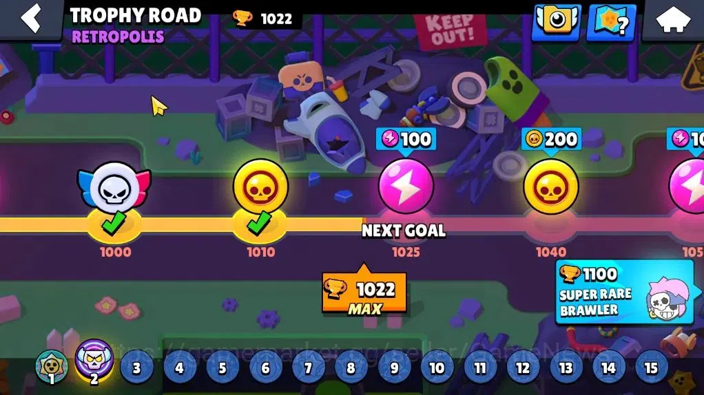 Brawl Stars Accounts 1022 Trophy|15 Brawler 1 Max Lvl (Shelly) |7 Spray image 5