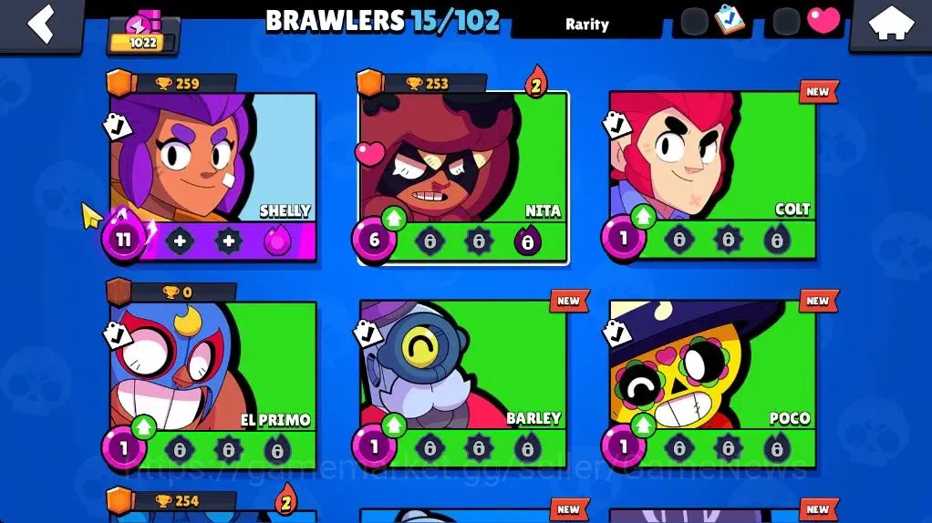Brawl Stars Accounts 1022 Trophy|15 Brawler 1 Max Lvl (Shelly) |7 Spray image 8