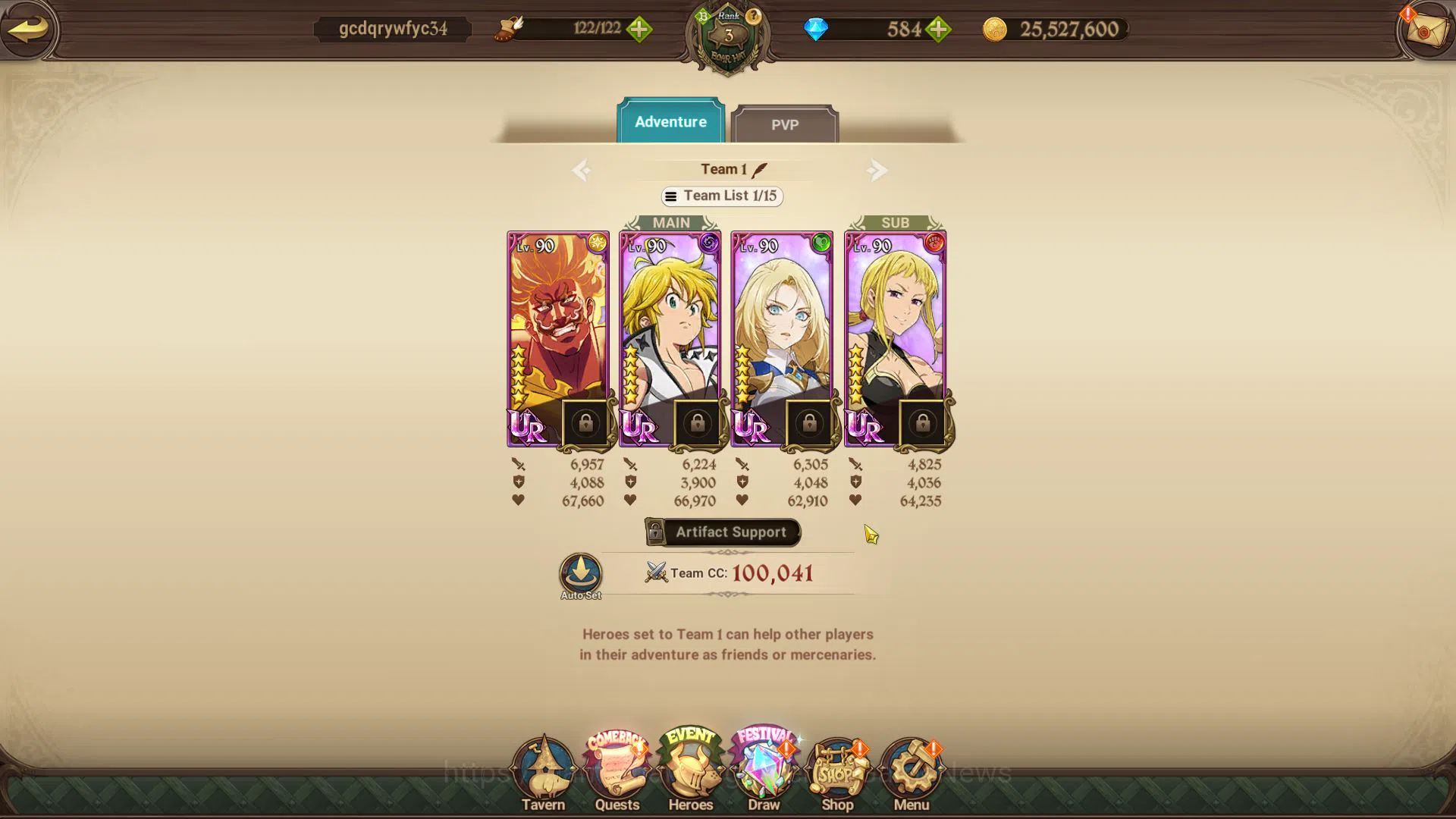 The Seven Deadly Sins: Grand Cross Accounts Global|315K CC|Fresh Starter Ch1|584 DM|3 UR| Oppr image 6