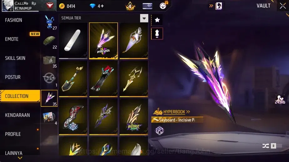 Free Fire Accounts Indonesia|M1887-HandOfHope & M1887-Incendium Burst image 16