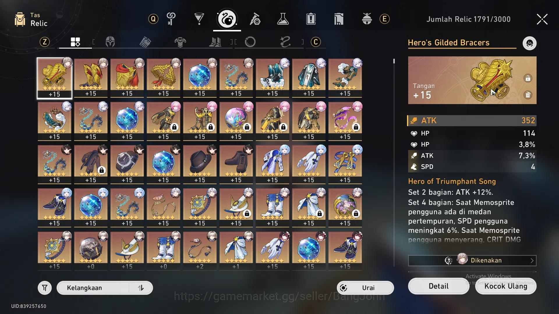 Honkai Star Rail Accounts | ASIA|TL 70|11 limit|Phainon+sign,Cerydra,Cyrene, image 6