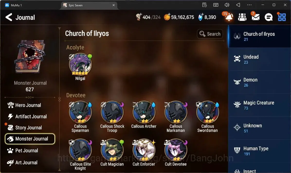 Epic Seven Accounts High-End Global Unverif |12 ML(NM Luna,RO Light,C Lilias,DD Ray,Byblis,SB Sezan,Zio Etc)|PoH ON|SS 14