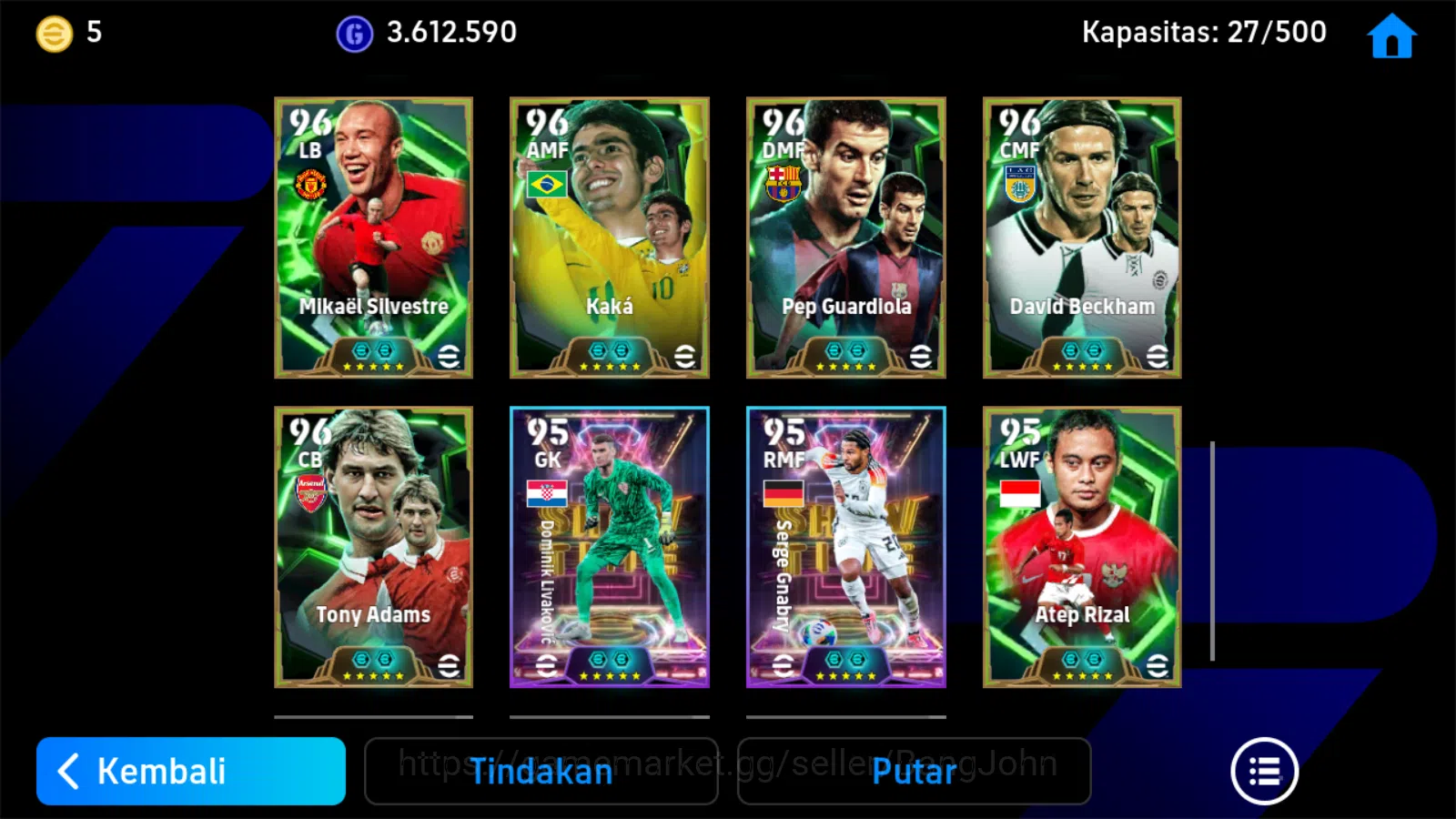 eFootball Accounts Power 3176 | david villa blitz,rapinha showtime,ha image 6