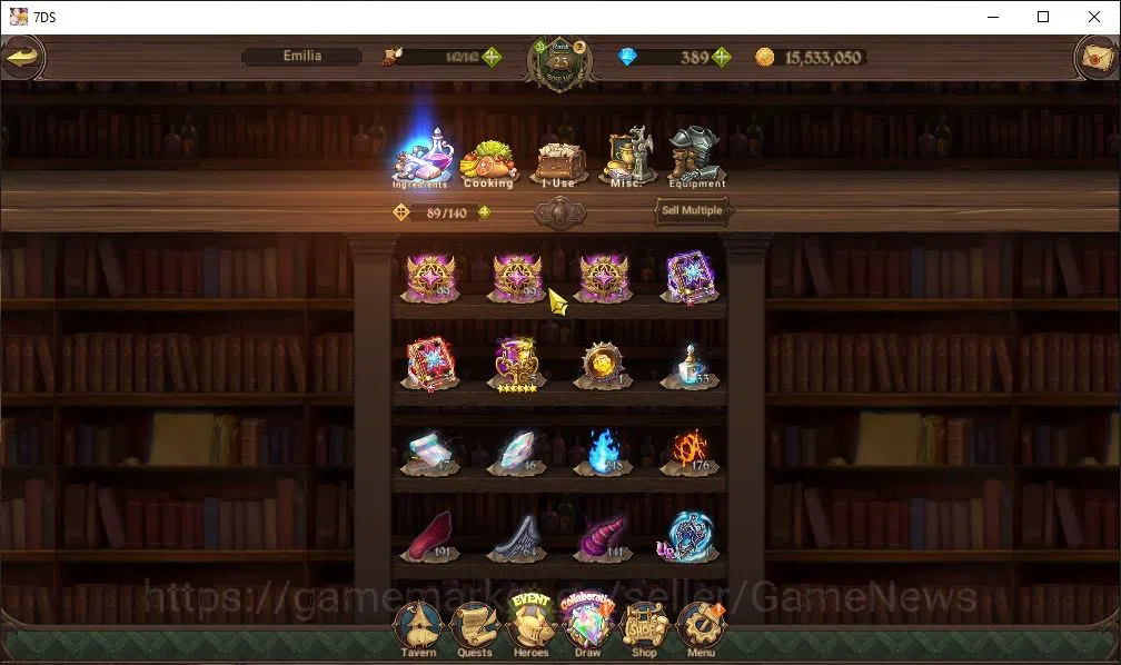The Seven Deadly Sins: Grand Cross Accounts Global|750K CC| 389 Dm |1 LR+1 UR+Collab Re Zero|H image 11
