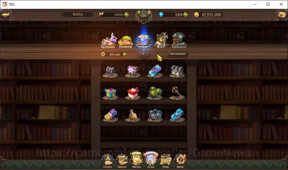 The Seven Deadly Sins: Grand Cross Accounts Global|750K CC| 389 Dm |1 LR+1 UR+Collab Re Zero|H image 13