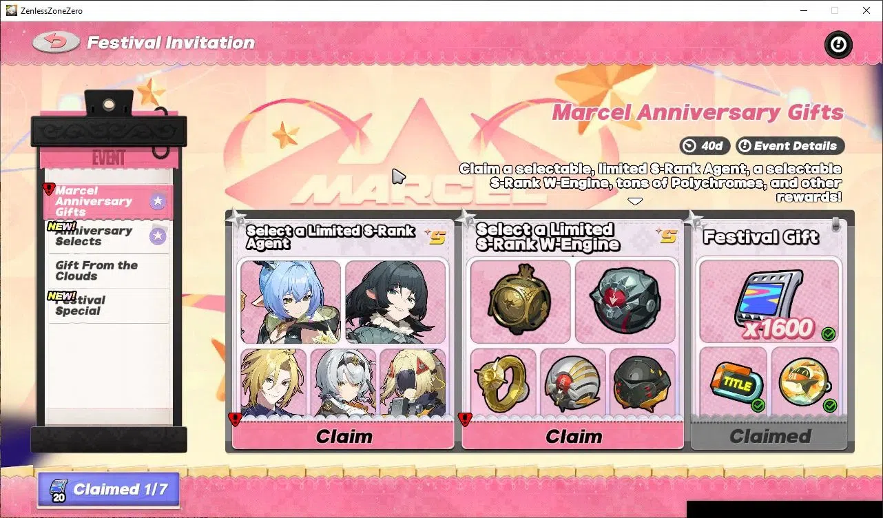 Zenless Zone Zero Accounts Starter EU|Starter|Prologue|IK 12|Selector Anniv ON|6 Limited| Ye Shunguang,Astra Yao,Ju 1