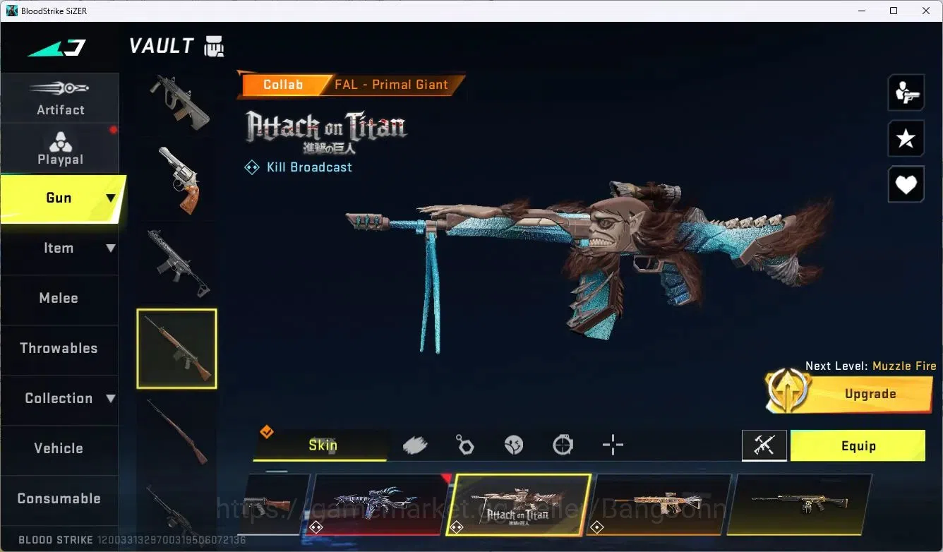Blood Strike Accounts ASIA | 1 EVO: FAL-Evolved Draco|1 ETERNAL|1 AOT Gu image 6