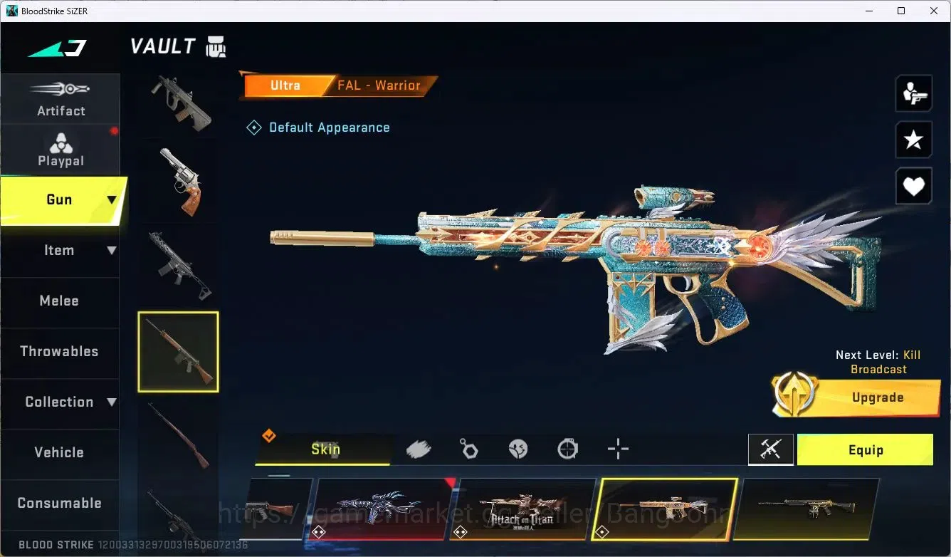 Blood Strike Accounts ASIA | 1 EVO: FAL-Evolved Draco|1 ETERNAL|1 AOT Gu image 7