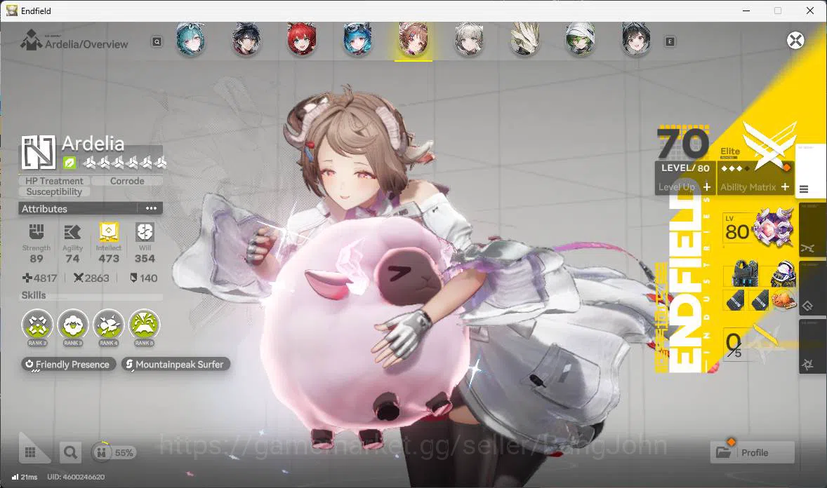 Arknights: Endfield Accounts ASIA |LVL 59, Yvonne p1sign, Gilberta sign, Laevat image 13