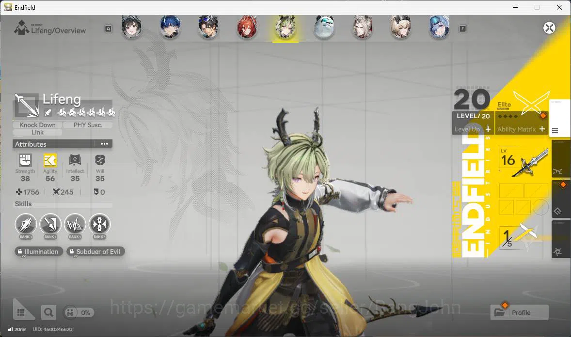 Arknights: Endfield Accounts ASIA |LVL 59, Yvonne p1sign, Gilberta sign, Laevat image 16