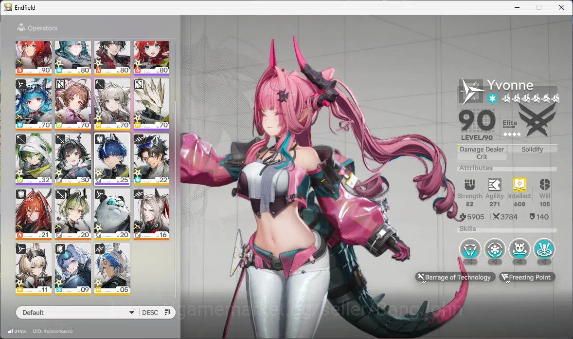 Arknights: Endfield Accounts ASIA |LVL 59, Yvonne p1sign, Gilberta sign, Laevat image 4
