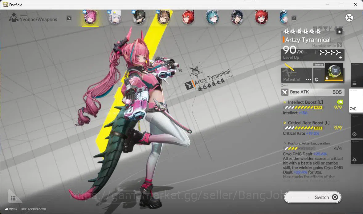 Arknights: Endfield Accounts ASIA |LVL 59, Yvonne p1sign, Gilberta sign, Laevat image 6