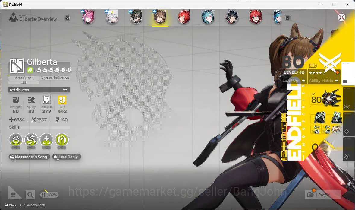 Arknights: Endfield Accounts ASIA |LVL 59, Yvonne p1sign, Gilberta sign, Laevat image 7