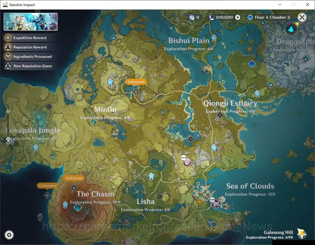 Genshin Impact Accounts ASIA |AR37 |1 Limited Nicole |Low Explore Map |Unl image 14