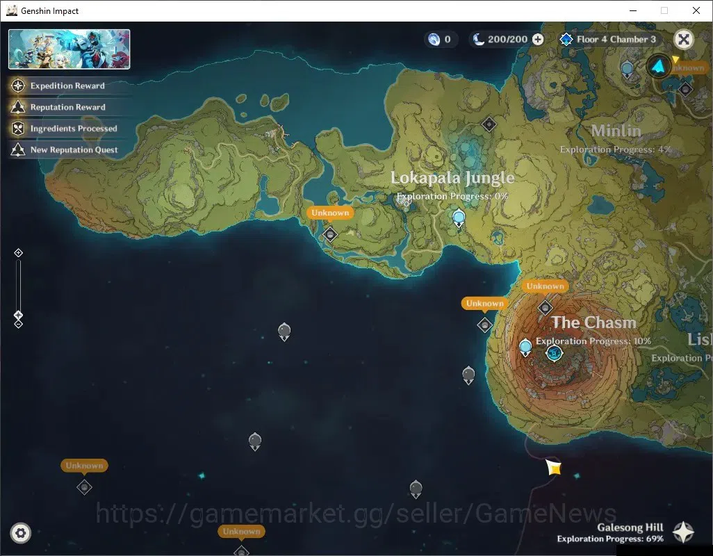Genshin Impact Accounts ASIA |AR37 |1 Limited Nicole |Low Explore Map |Unl image 16