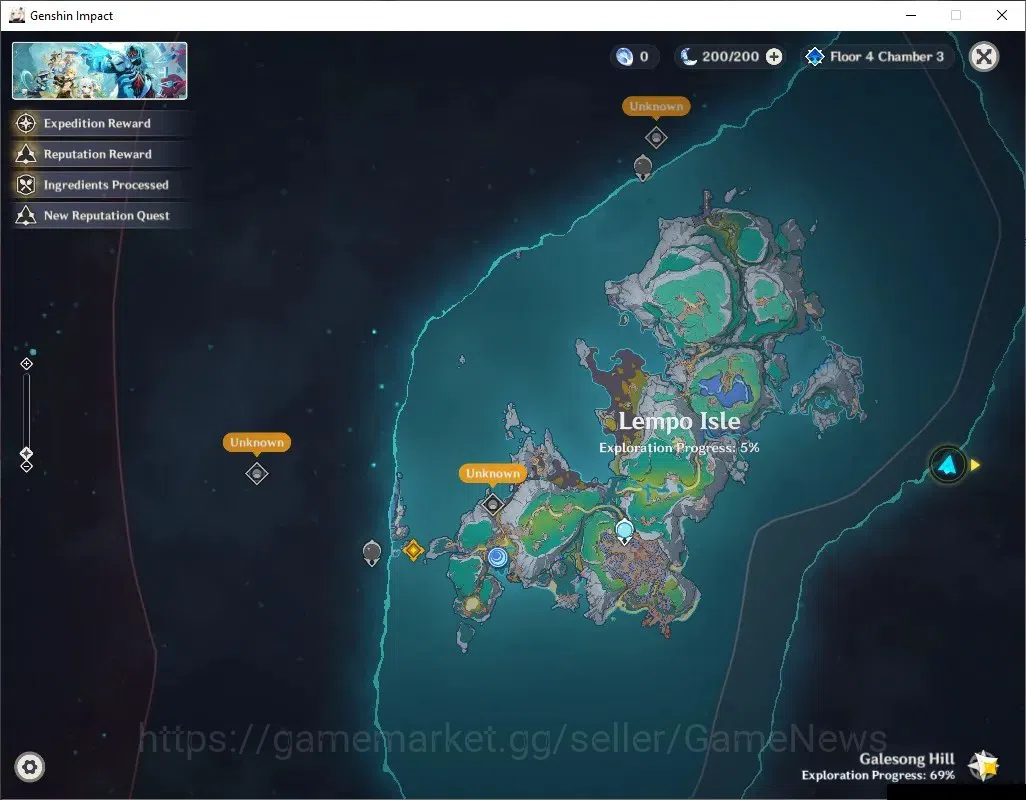 Genshin Impact Accounts ASIA |AR37 |1 Limited Nicole |Low Explore Map |Unl image 18