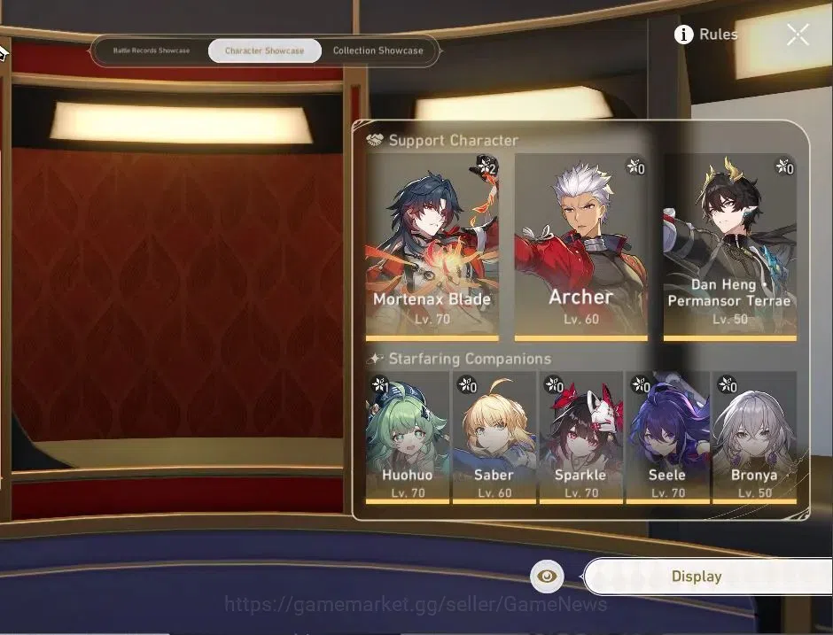 Honkai Star Rail Accounts Others Asia|TL 57|9 Limited|(Mortenax Blade E2,Archer)+Sign Huohuo E1,Sparkle,Saber,DH Terrae 2