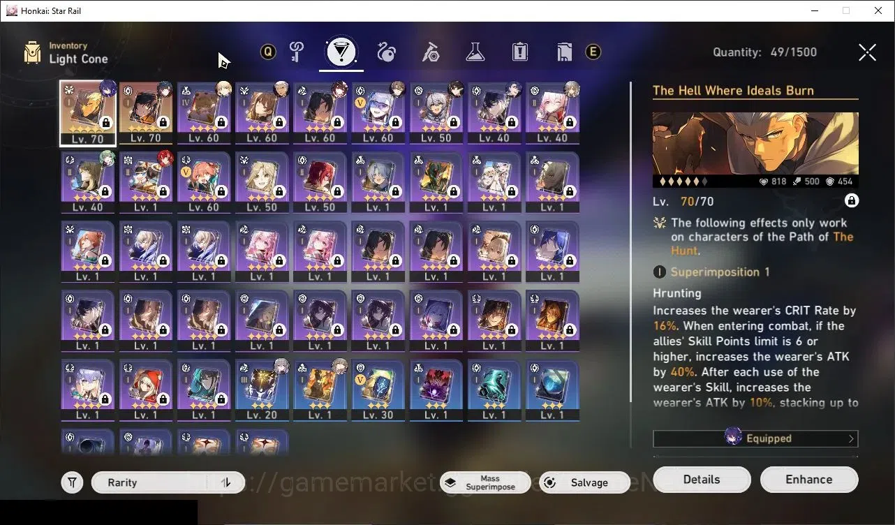 Honkai Star Rail Accounts Others Asia|TL 57|9 Limited|(Mortenax Blade E2,Archer)+Sign Huohuo E1,Sparkle,Saber,DH Terrae 7