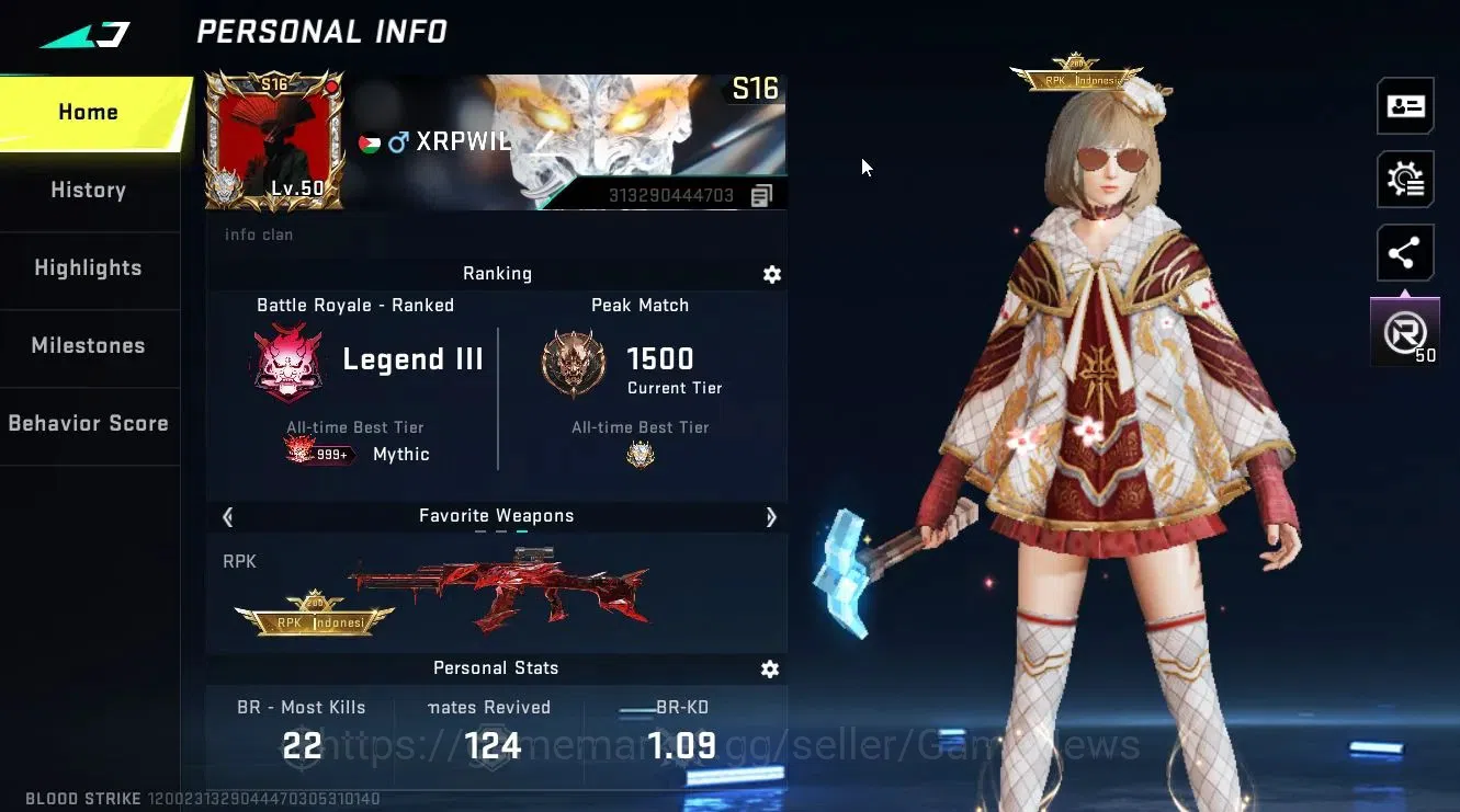 Blood Strike Accounts ASIA|ULTRA[VAL,ETHAN,M4A1,M1887,Origin12,Vector,et image 3