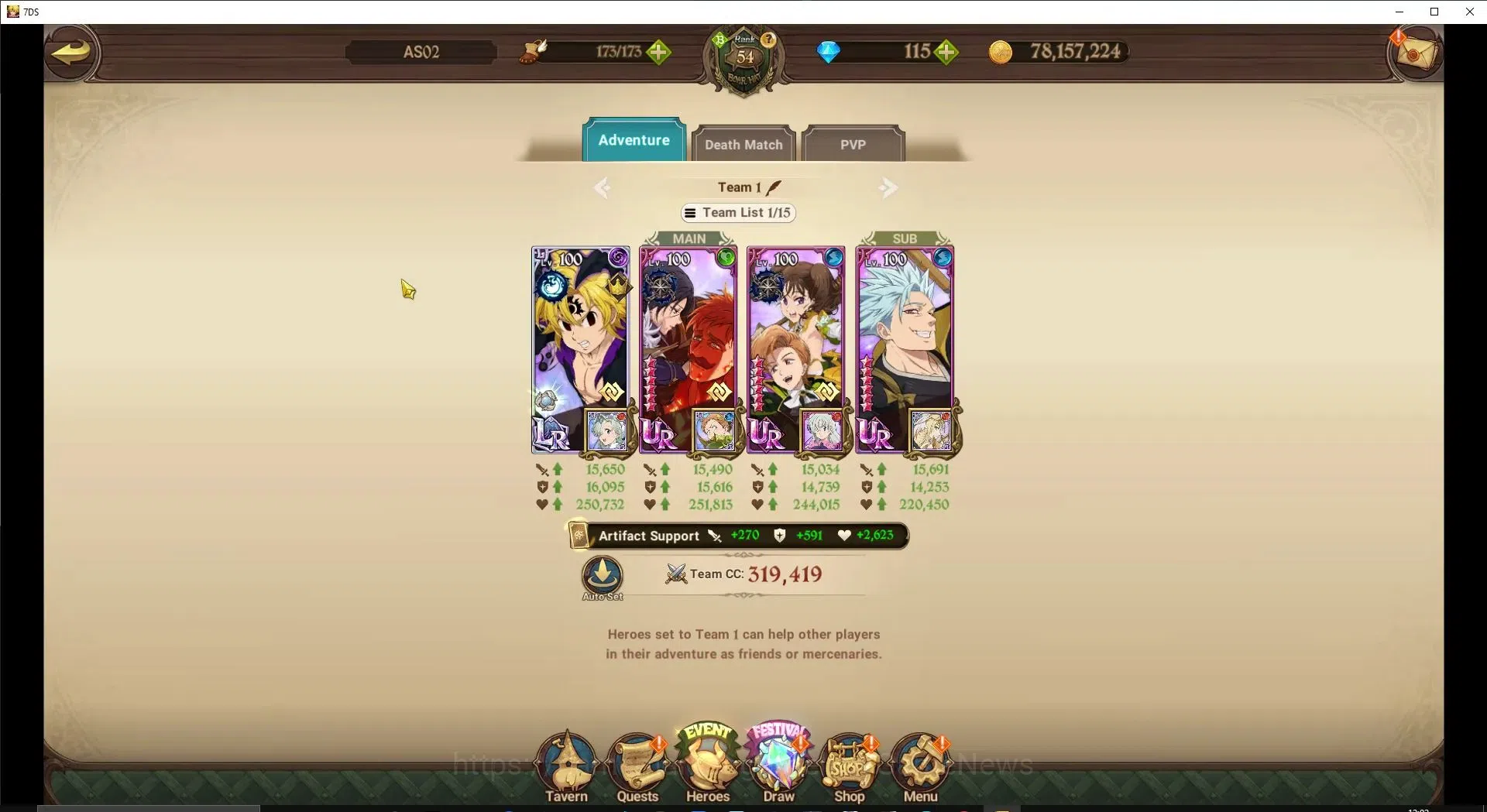 The Seven Deadly Sins: Grand Cross Accounts ASIA|2,6M CC|115 DM+92 LS|5 LR+6 UR+Collab ReZero| image 10