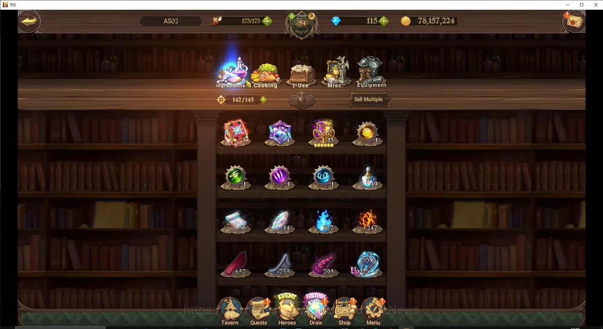 The Seven Deadly Sins: Grand Cross Accounts ASIA|2,6M CC|115 DM+92 LS|5 LR+6 UR+Collab ReZero| image 15