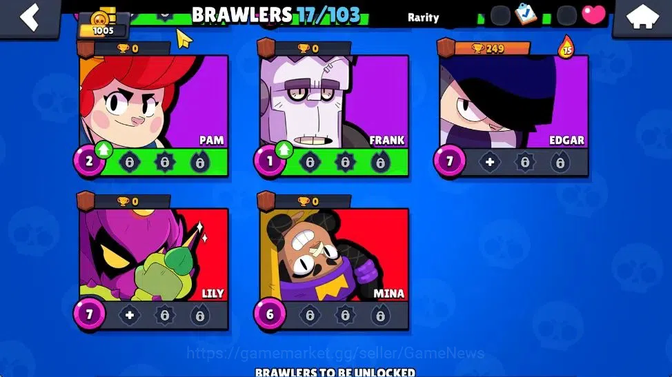 Brawl Stars Accounts 1005 Trophy | 17 Brawler 3 Max Lvl [Shelly,Nita,Ti image 10