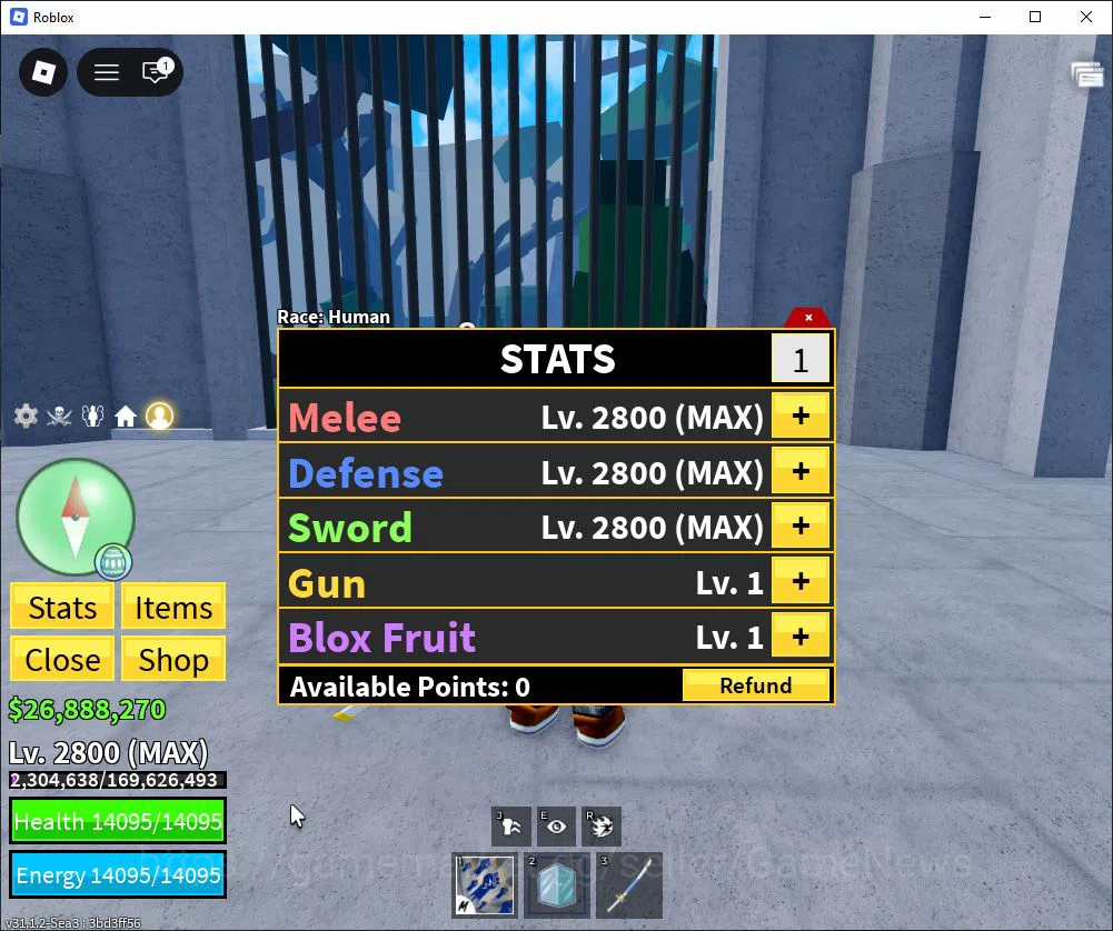 Roblox Accounts Blox Fruit |Lv Max + Ice,GodHuman|26M Beli 47K Fra image 1