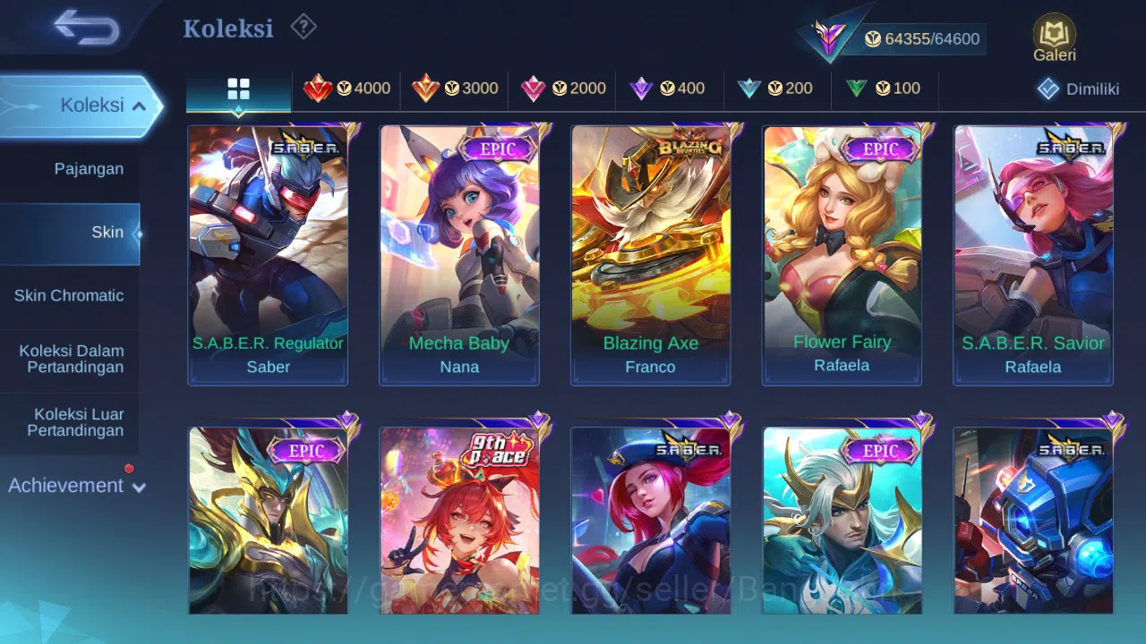 Mobile Legends: Bang Bang Accounts GLOBAL Hero 68 Skin 183 Kakashi|Aspirant Guin Chan image 3