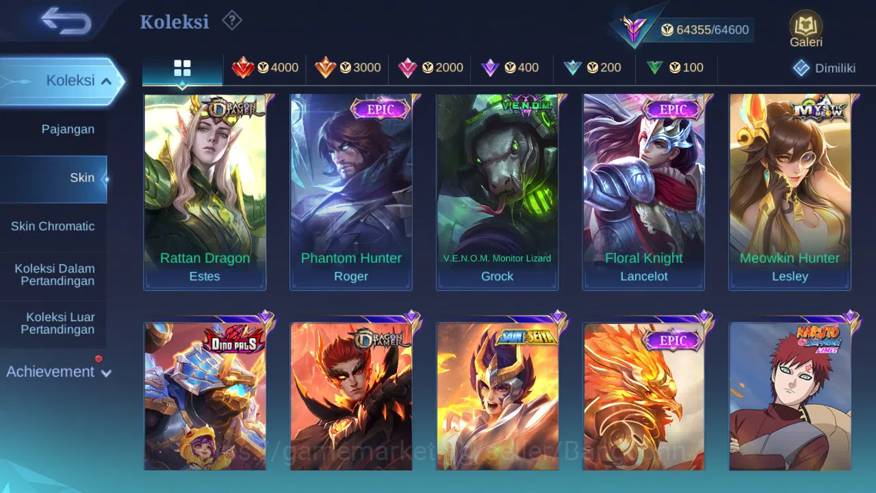 Mobile Legends: Bang Bang Accounts GLOBAL Hero 68 Skin 183 Kakashi|Aspirant Guin Chan image 4