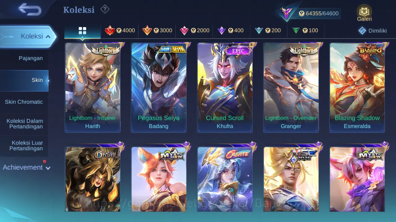 Mobile Legends: Bang Bang Accounts GLOBAL Hero 68 Skin 183 Kakashi|Aspirant Guin Chan image 5
