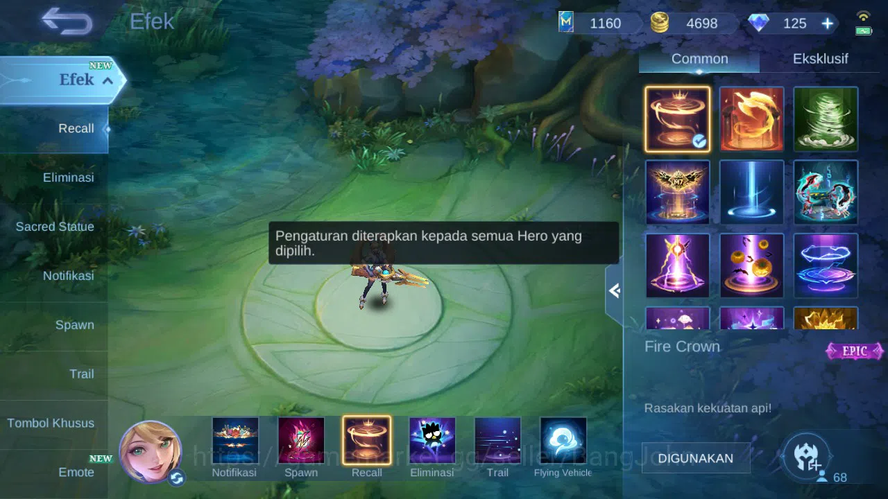 Mobile Legends: Bang Bang Accounts GLOBAL Hero 68 Skin 183 Kakashi|Aspirant Guin Chan image 8
