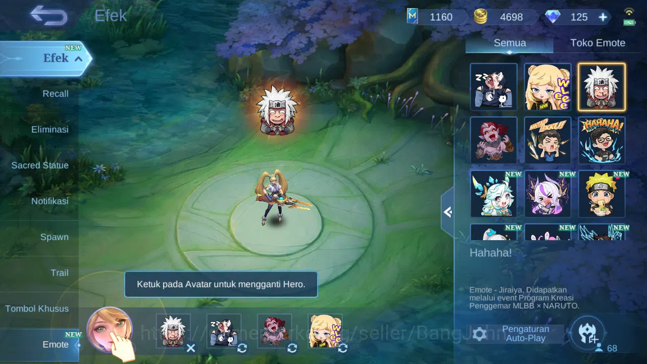 Mobile Legends: Bang Bang Accounts GLOBAL Hero 68 Skin 183 Kakashi|Aspirant Guin Chan image 9