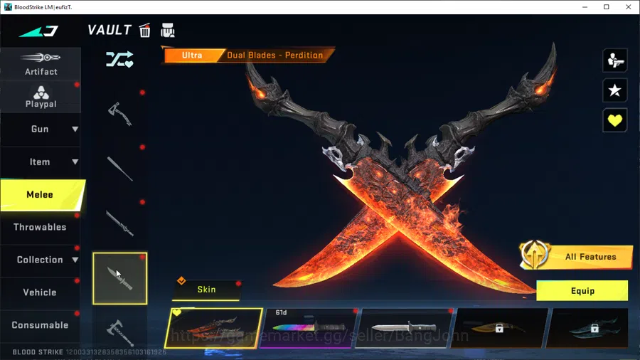 Blood Strike Accounts ASIA|7 Eternal weapon,1 Eternal striker|Eternal MP image 13