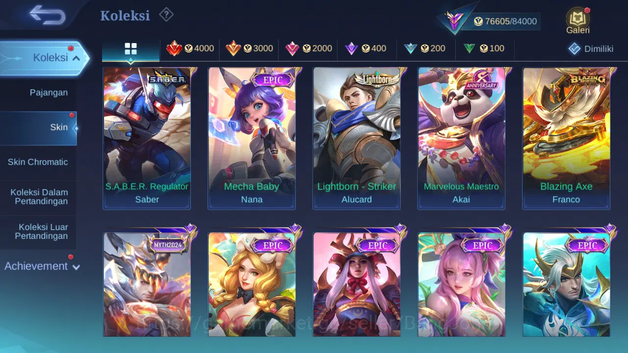Mobile Legends: Bang Bang Accounts GLOBAL Hero 132 Skin 280 | Prime Claude Beatrix |  image 3