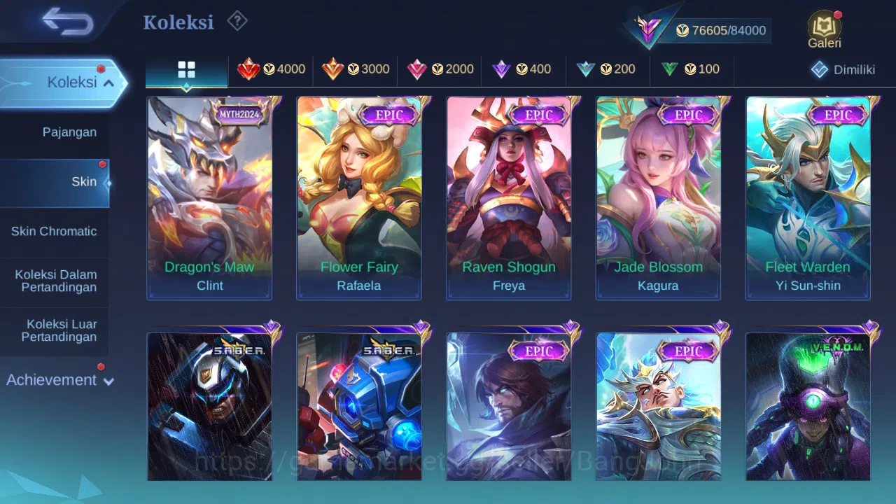 Mobile Legends: Bang Bang Accounts GLOBAL Hero 132 Skin 280 | Prime Claude Beatrix |  image 4