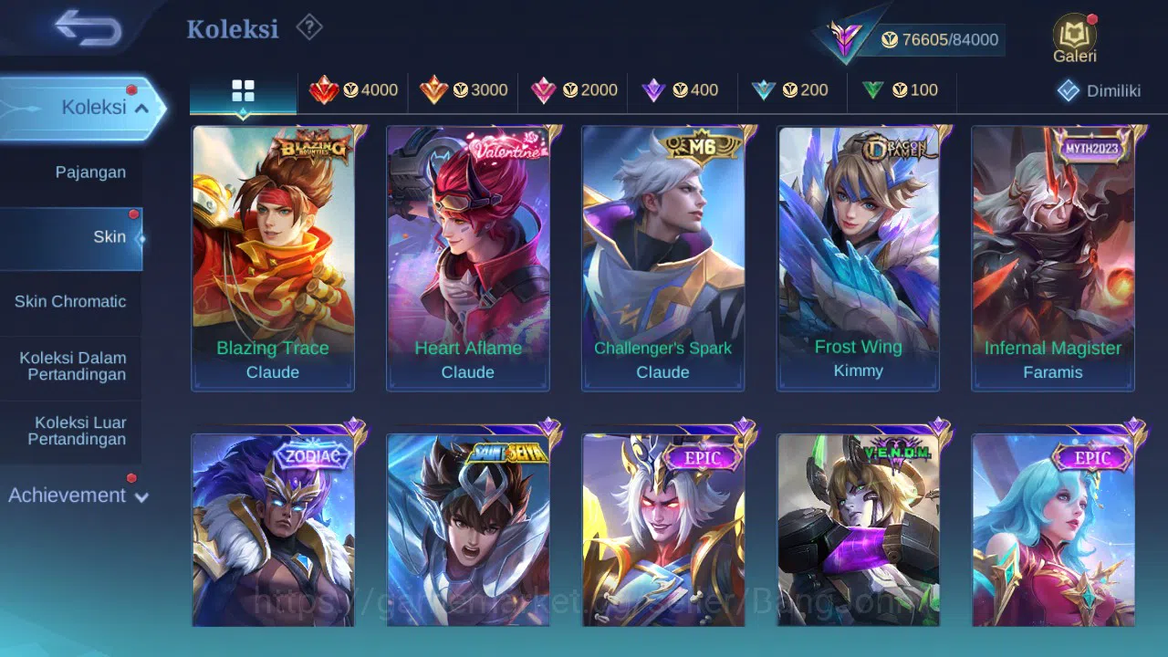 Mobile Legends: Bang Bang Accounts GLOBAL Hero 132 Skin 280 | Prime Claude Beatrix |  image 8