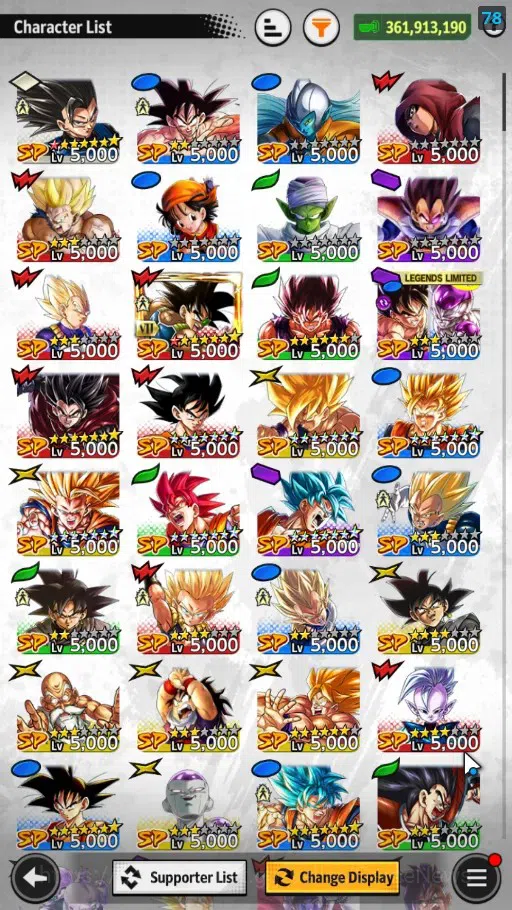 Dragon Ball Legends Accounts 361M Total Power|LV 156|1LR+4UL+10LL|Broly:Fury,SS image 6