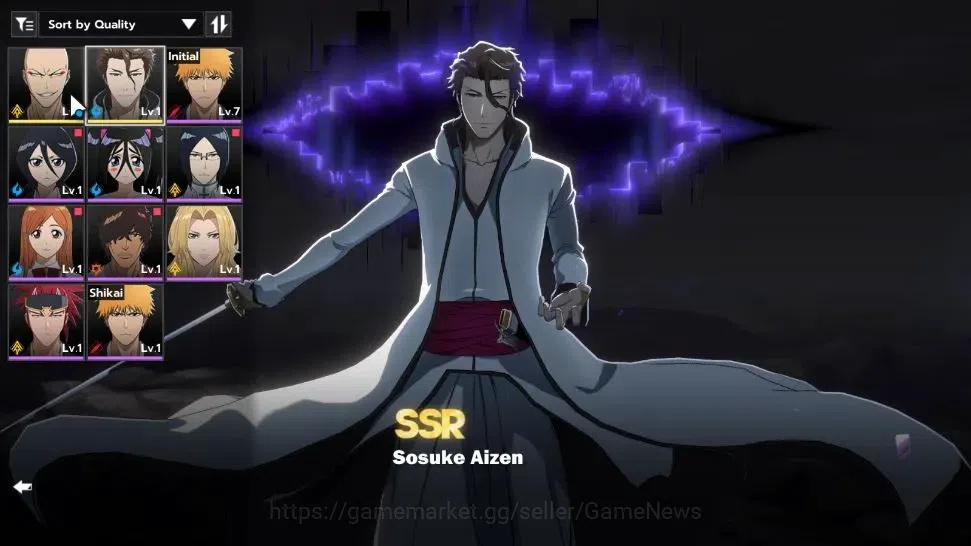 BLEACH: Soul Resonance Accounts Crunchyroll NA |Fresh Starter LV 3|2 SSR Sosuke Ai image 1