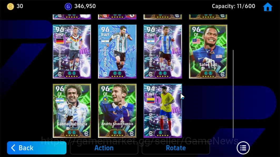 eFootball Accounts Android|Gabriel Batistuta,Lamine Yamal,Steven Gerr image 5