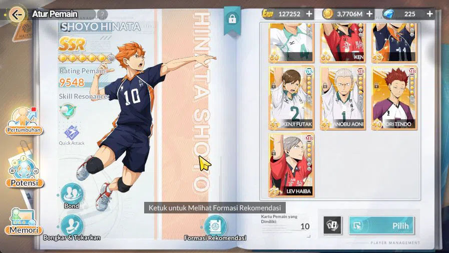 HAIKYU!! FLY HIGH Accounts SEA|Starter|Lvl 34|2 UR[Kageyama+Memo,Sakusa]+10 S image 12