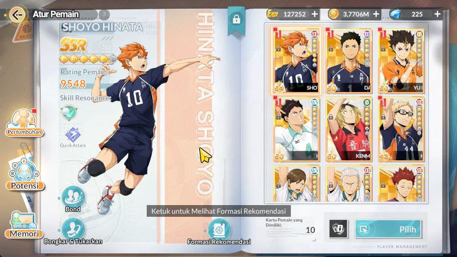 HAIKYU!! FLY HIGH Accounts SEA|Starter|Lvl 34|2 UR[Kageyama+Memo,Sakusa]+10 S image 13