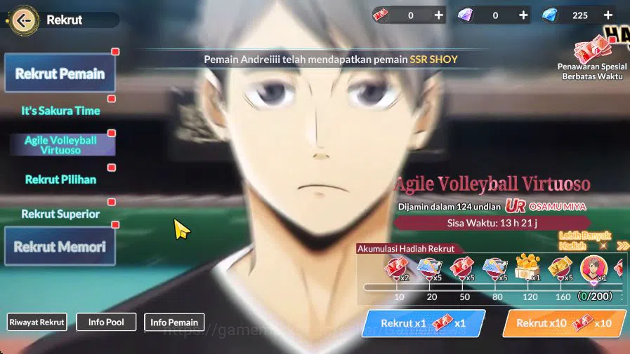 HAIKYU!! FLY HIGH Accounts SEA|Starter|Lvl 34|2 UR[Kageyama+Memo,Sakusa]+10 S image 7