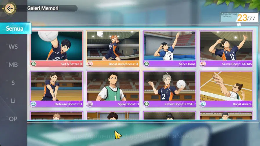 HAIKYU!! FLY HIGH Accounts SEA|Starter|Lvl 34|2 UR[Kageyama+Memo,Sakusa]+10 S image 9