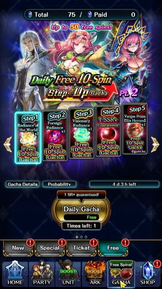 Last Cloudia Accounts Endgame GLOBAL|Rank 9|Collab Brave Frontier (Goddess Tilith,Fire God Vargas) Top Tier Unit (Goddess 5