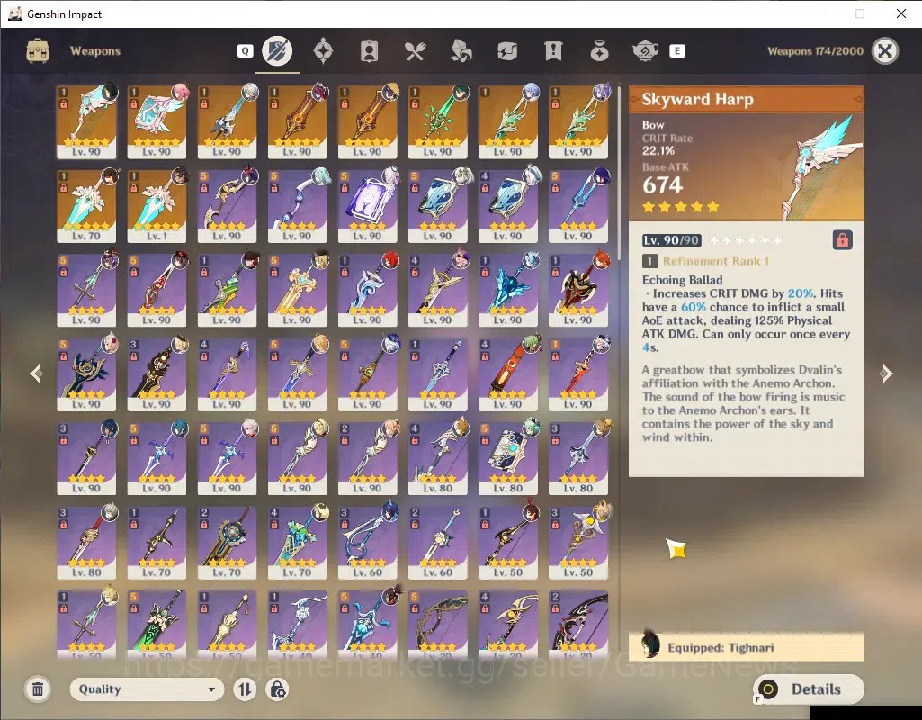 Genshin Impact Accounts ASIA|AR 60|Mavuika,Arlecchino,Navia,HuTao,Raiden T image 8