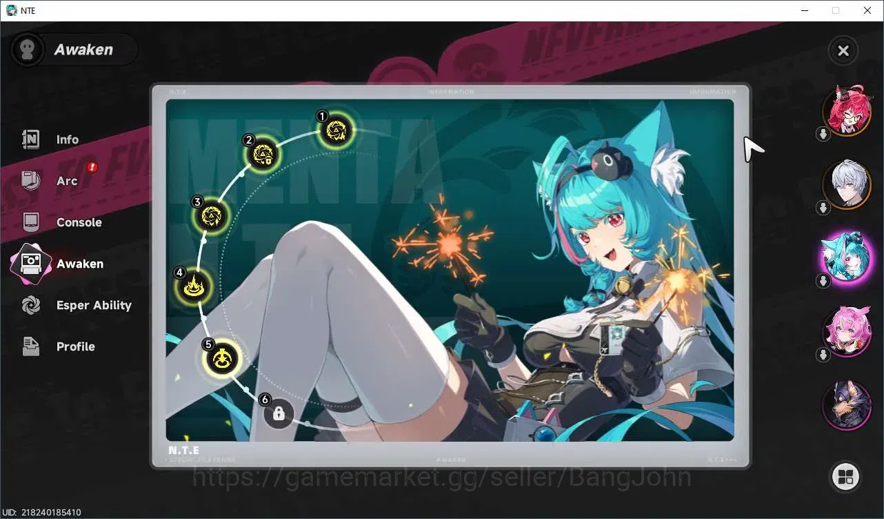 Neverness to Everness Accounts SEA | Starter Lv 3 | 1 SSR (Nanally)+ 5 SR + Glide image 8
